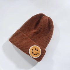 Smiley Face Warm Knitted Hat for Men And Women