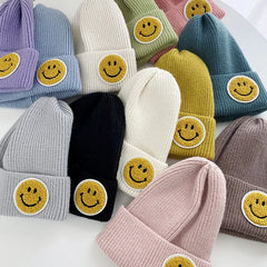 Smiley Face Warm Knitted Hat for Men And Women