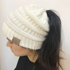 Warm Ponytail Beanie